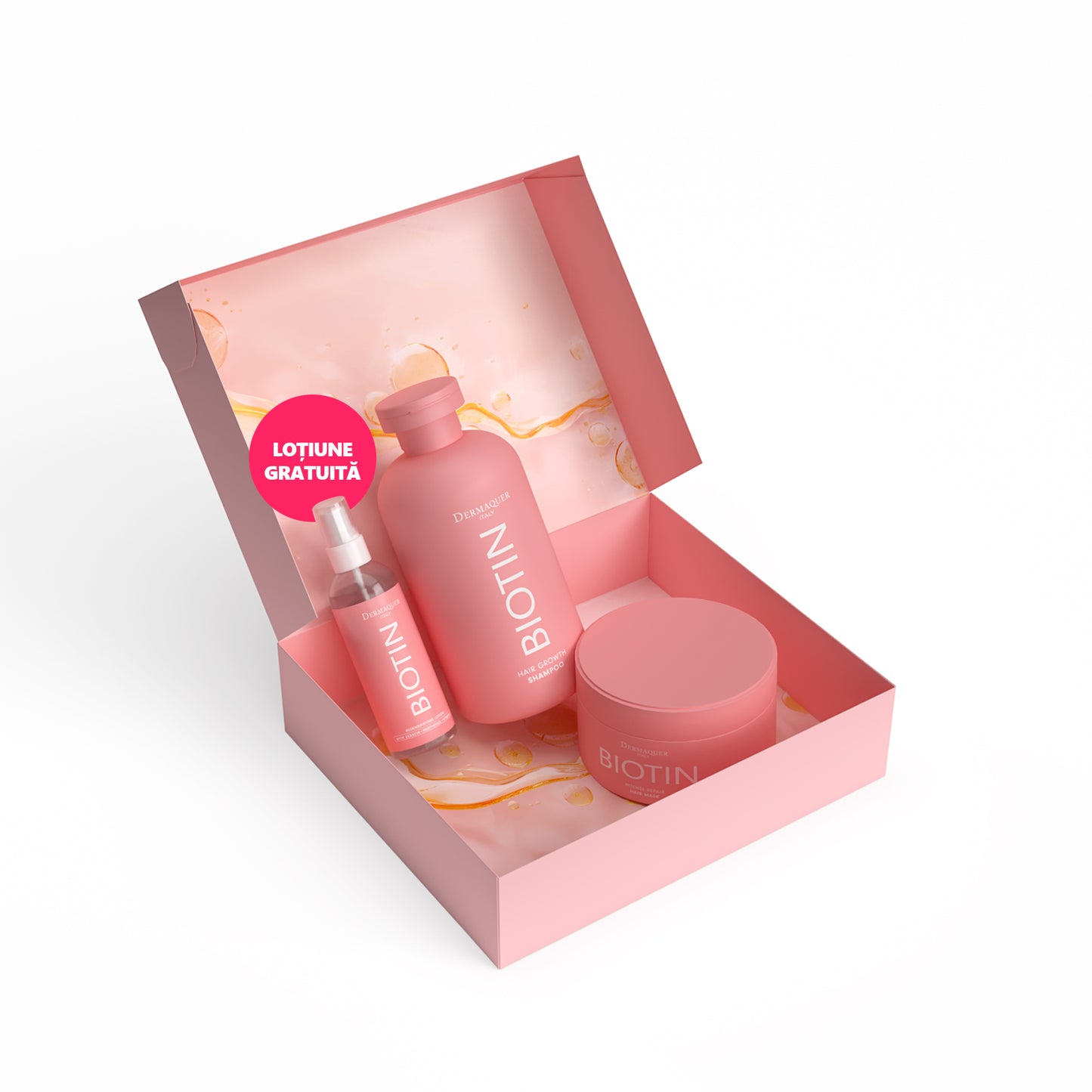 Sampon + Masca + Lotiune Biotin Italy GRATIS
